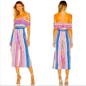 House of Harlow 1960 x Revolve Hugh Jumpsuit in Multi Stripe Size XXS